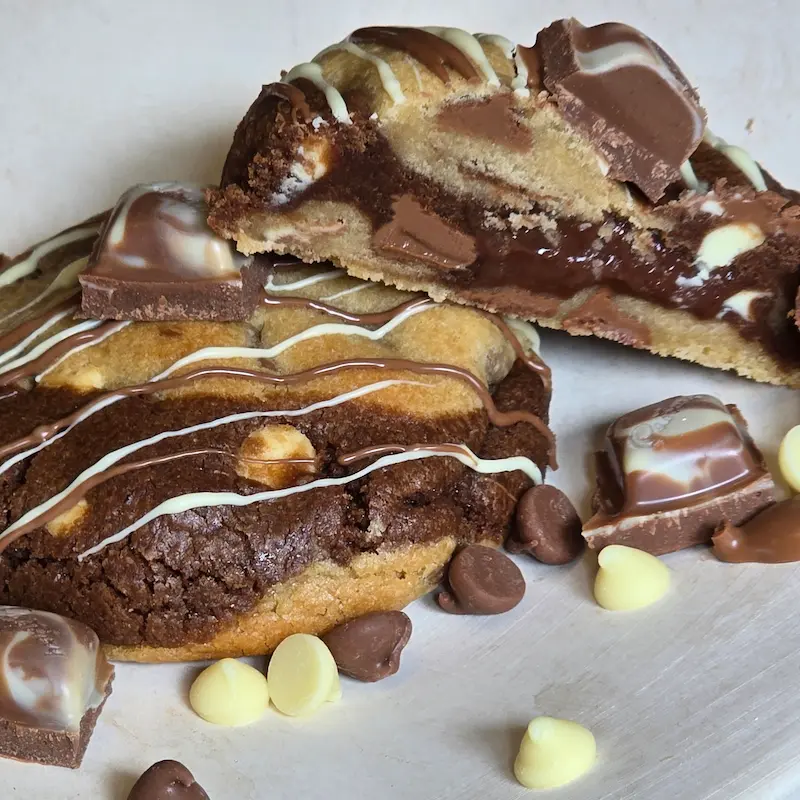 Marble loaded cookie